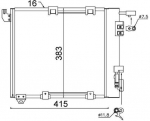 Kondensaator,kliimaseade MAHLE AC 349 000S