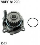 Veepump, mootori jahutus SKF VKPC 81220