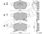 Piduriklotsi komplekt,ketaspidur METELLI 22-0258-0
