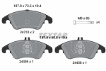 Piduriklotsi komplekt,ketaspidur TEXTAR 2431001