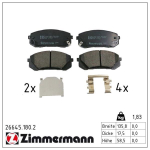 Piduriklotsi komplekt,ketaspidur ZIMMERMANN 26645.180.2