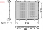 Radiaator,mootorijahutus DENSO DRM21107