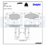 Piduriklotsi komplekt,ketaspidur DELPHI LP756