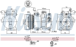 Kompressor,kliimaseade NISSENS 890683