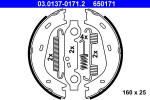 Piduriklotside komplekt,seisupidur ATE 03.0137-0171.2