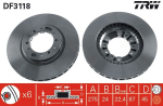 Piduriketas TRW DF3118