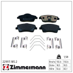 Piduriklotsi komplekt,ketaspidur ZIMMERMANN 22997.185.2