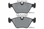 Piduriklotsi komplekt,ketaspidur TEXTAR 2347402