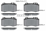 Piduriklotsi komplekt,ketaspidur TEXTAR 2374502