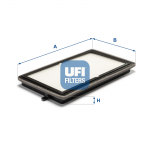 Filter,salongi&otilde;hk UFI 53.026.00