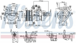 Kompressor,kliimaseade NISSENS 890787