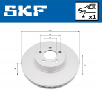 Piduriketas SKF VKBD 81374 V1