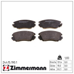 Piduriklotsi komplekt,ketaspidur ZIMMERMANN 24415.190.1