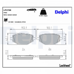 Piduriklotsi komplekt,ketaspidur DELPHI LP3708