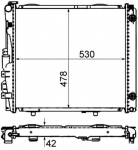 Radiaator,mootorijahutus MAHLE CR 290 000S