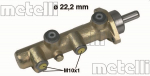 Peapiduri silinder METELLI 05-0130