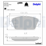 Piduriklotsi komplekt,ketaspidur DELPHI LP1732