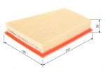 &Otilde;hufilter BOSCH 1 457 433 573