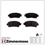 Piduriklotsi komplekt,ketaspidur ZIMMERMANN 22235.150.1