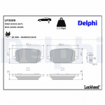 Piduriklotsi komplekt,ketaspidur DELPHI LP3698