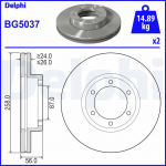 Piduriketas DELPHI BG5037