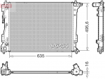 Radiaator,mootorijahutus DENSO DRM41036