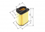&Otilde;hufilter BOSCH F 026 400 480