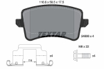 Piduriklotsi komplekt,ketaspidur TEXTAR 2460602