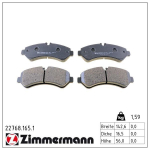 Piduriklotsi komplekt,ketaspidur ZIMMERMANN 22768.165.1