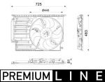 Ventilaator,mootorijahutus MAHLE CFF 671 000P