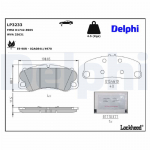 Piduriklotsi komplekt,ketaspidur DELPHI LP3233