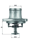 Termostaat,Jahutusvedelik MAHLE TI 48 80D