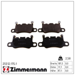 Piduriklotsi komplekt,ketaspidur ZIMMERMANN 25512.175.1