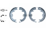 Piduriklotside komplekt,seisupidur TEXTAR 91059400
