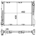 Radiaator,mootorijahutus MAHLE CR 841 000S