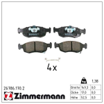 Piduriklotsi komplekt,ketaspidur ZIMMERMANN 26786.170.2