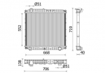 Radiaator,mootorijahutus MAHLE CR 2608 000P