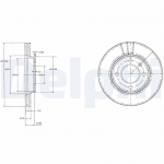 Piduriketas DELPHI BG2109