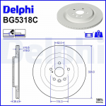 Piduriketas DELPHI BG5318C