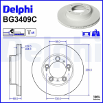 Piduriketas DELPHI BG3409C