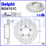 Piduriketas DELPHI BG4151C