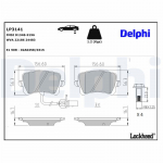 Piduriklotsi komplekt,ketaspidur DELPHI LP3141