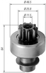 Hammastrummel,starter MAGNETI MARELLI 940113020242