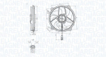 Ventilaator,mootorijahutus MAGNETI MARELLI 069422839010