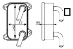 &Otilde;liradiaator,mootori&otilde;li MAHLE CLC 40 000P