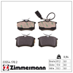 Piduriklotsi komplekt,ketaspidur ZIMMERMANN 23554.170.2