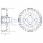 Piduritrummel DELPHI BFR622