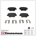 Piduriklotsi komplekt,ketaspidur ZIMMERMANN 22675.155.2