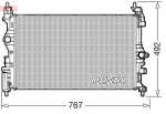 Radiaator,mootorijahutus DENSO DRM20019