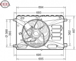 Ventilaator,mootorijahutus DENSO DER10010